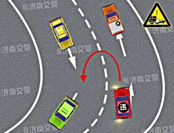 司机面临紧急避险抉择示意图 方向盘与行人