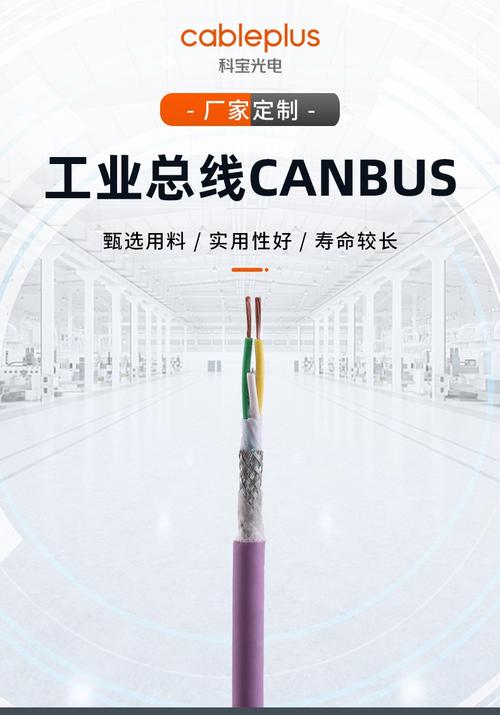 工业现场CAN总线双绞线实物图