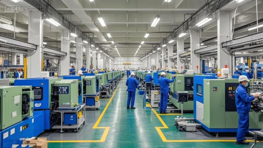工业制造车间新晋管理者安排工作场景图