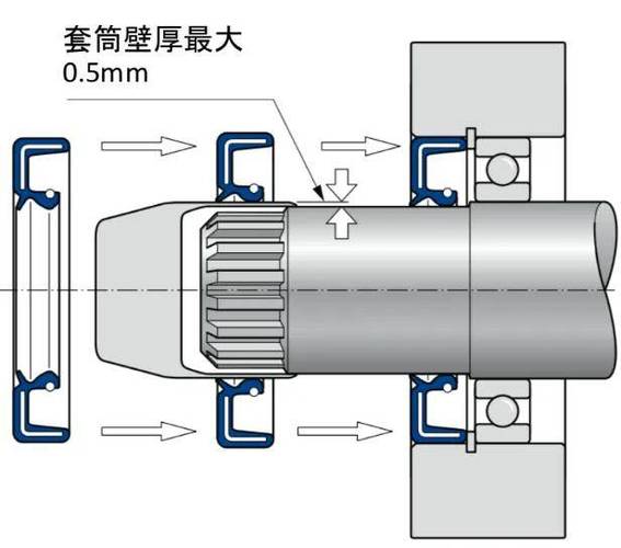 拆减速机露出的骨架油封实物图