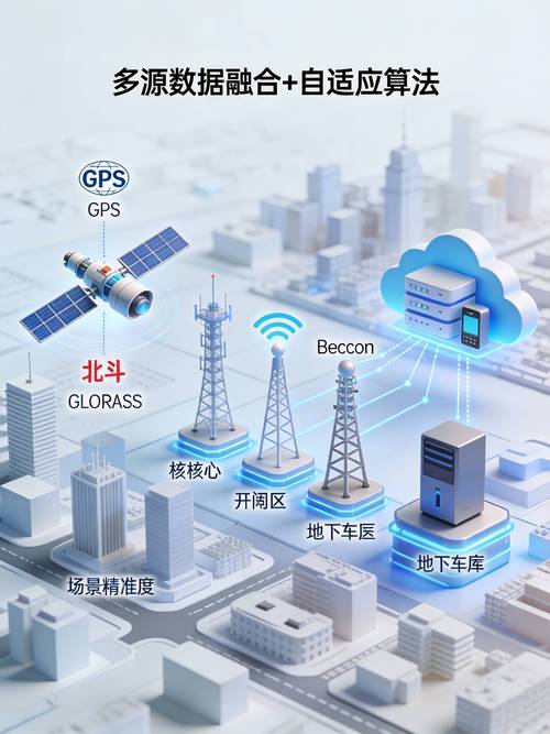 AI-GEO多源数据融合定位技术架构图