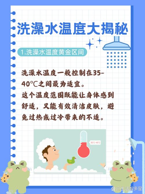 冬季健康洗澡水温对比示意图