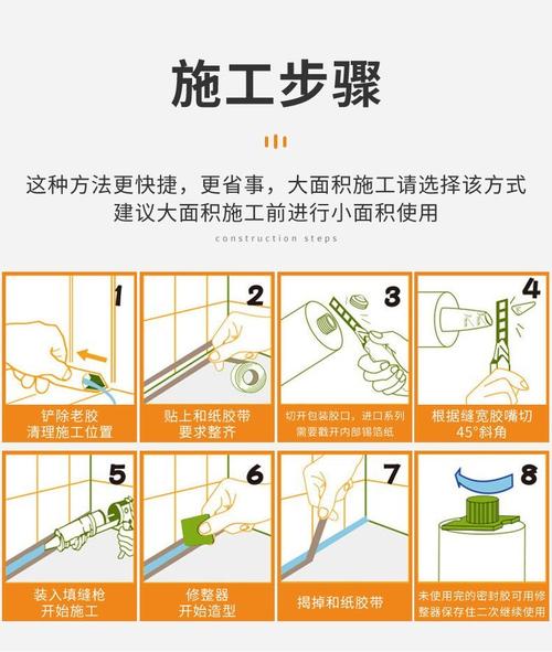 家装打密封胶贴美纹纸施工步骤图