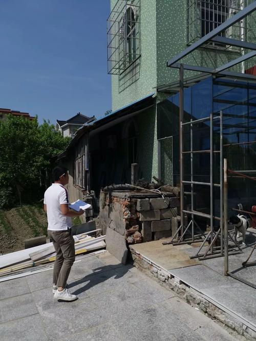 北京城区旧城改造拆迁入户评估现场图