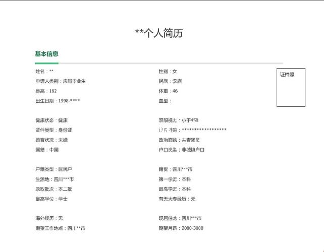 网申简历规范命名示例图
