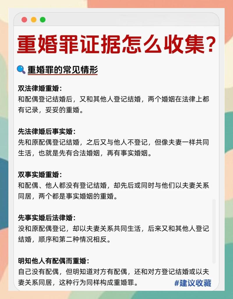 重婚维权案件证据收集合法流程示意图