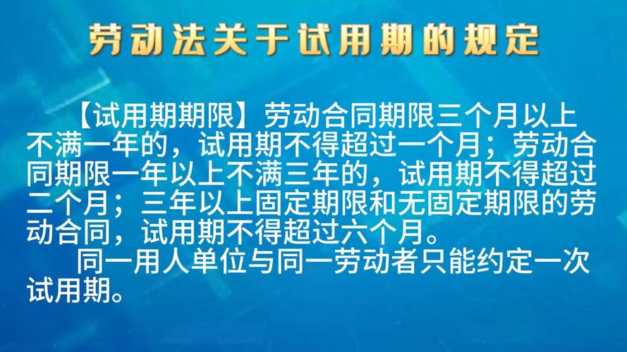 劳动法试用期期限规定图
