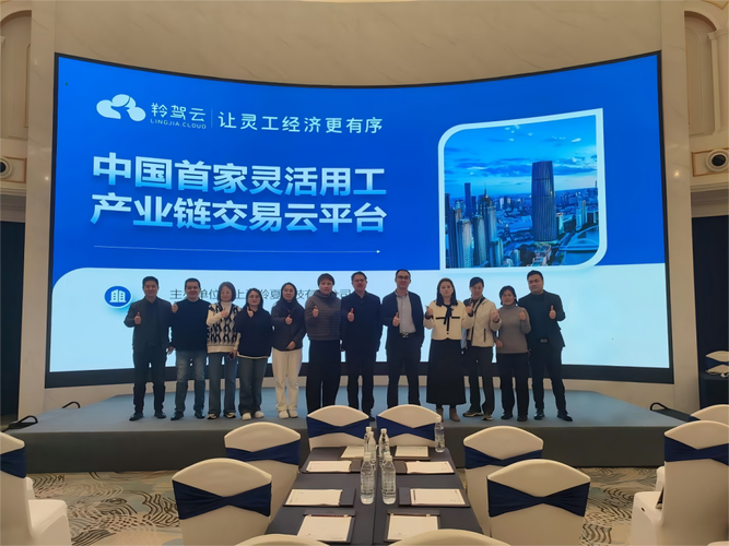 南京商务园区企业灵活用工外包对接会现场