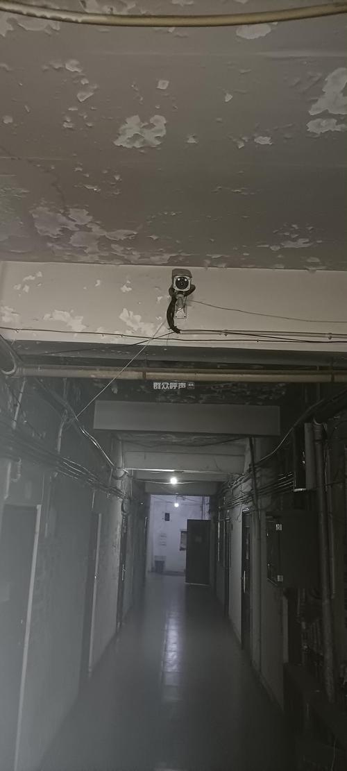 楼道公共区域违规拍摄角度监控实拍图