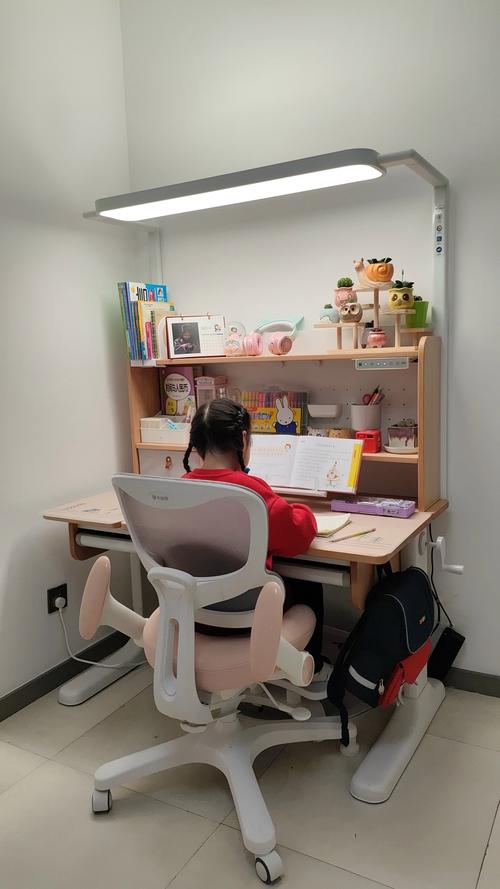 寄宿家庭为外派孩子准备的独立书桌与课外书实拍