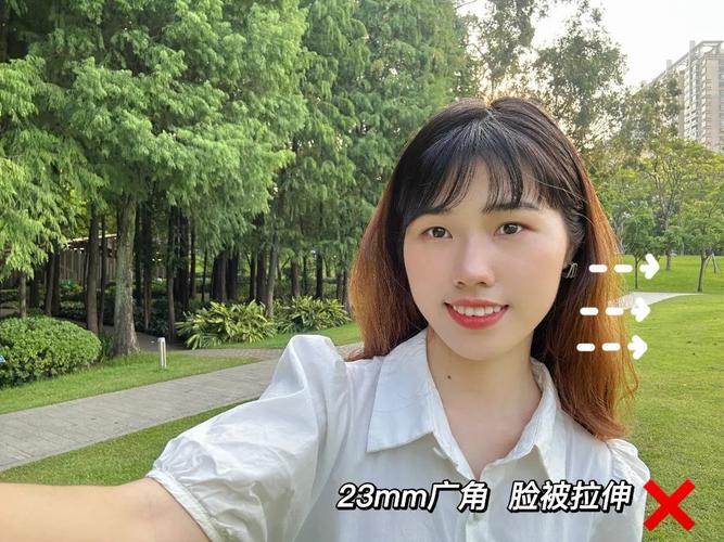 手机广角人像畸变对比实拍图