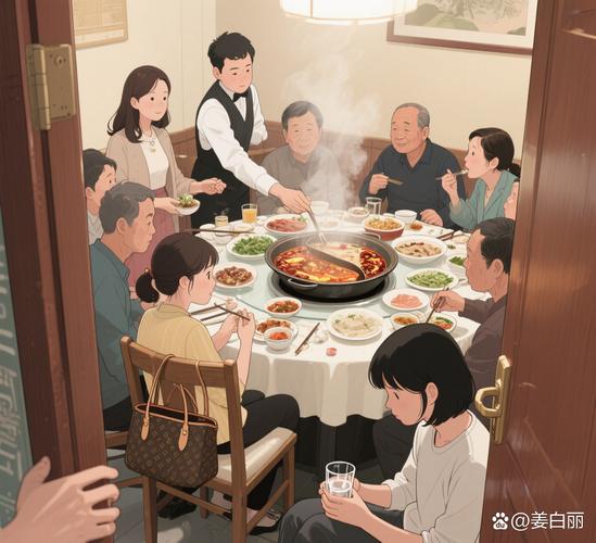 聚会中一人狂刷梗图其他人沉默的尴尬场景