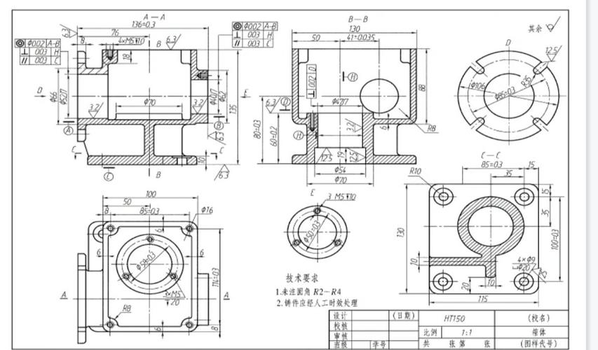 机械装配图功能尺寸标注对比图