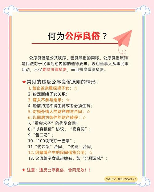 民法典公序良俗条款释义示意图