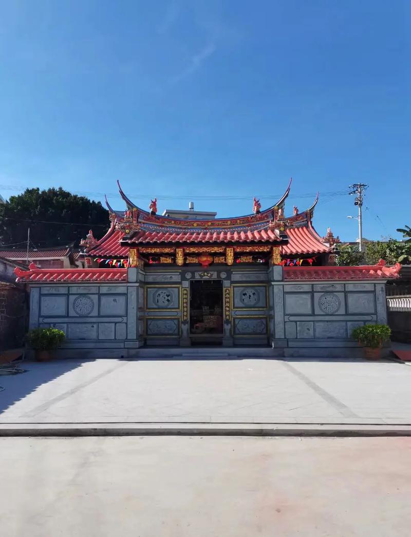 南方乡村传统宗族祠堂外观