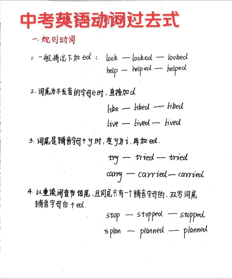 3个小方法，练对动词过去式加ed