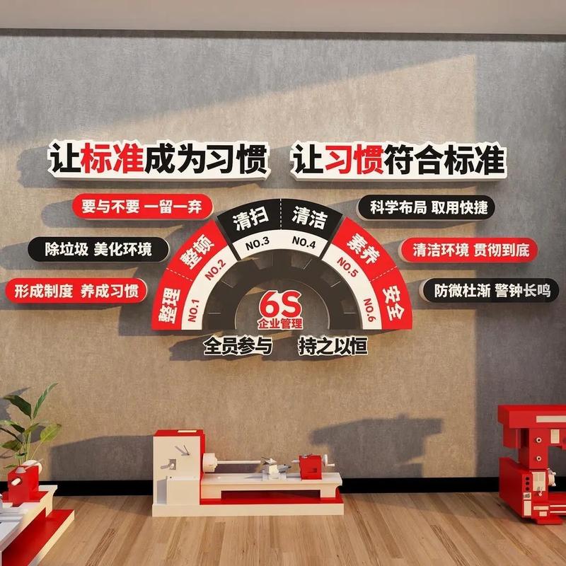 工厂墙上张贴的TQM十四点管理原则海报