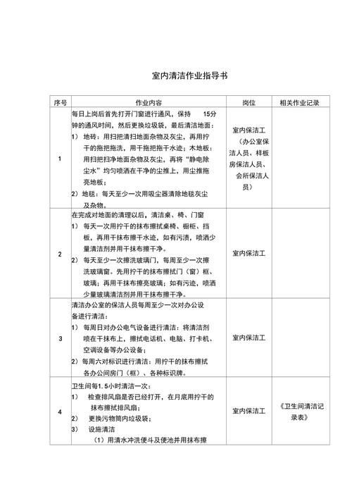 给家务写一张“作业指导书”
