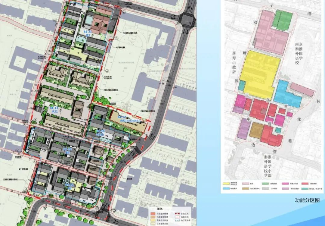 南京老门东建设控制地带沿街商铺风貌要求示意图