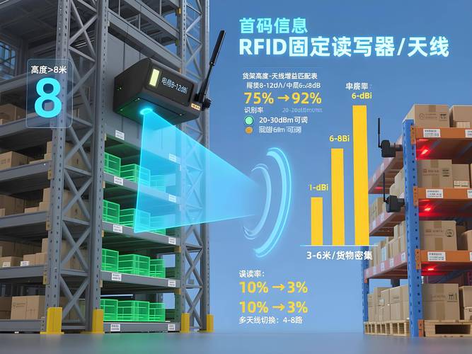 智能物料盘点RFID读写器安装支架示意图