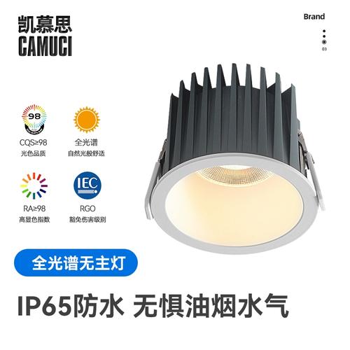 卫生间淋浴区防水射灯IP65安装