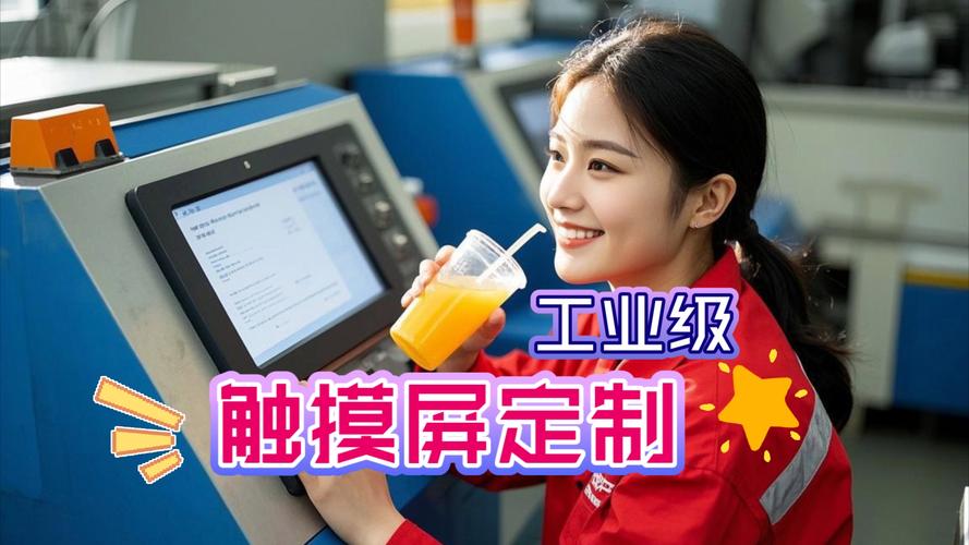 工业触摸屏上工人标注产品缺陷的操作界面