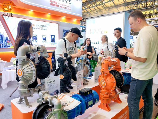 工博会隔膜泵展台多角度实物特写