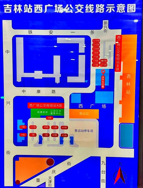 城市公交站人群聚集位置分布图
