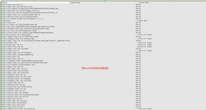 技术SEO网站死链接批量检测截图