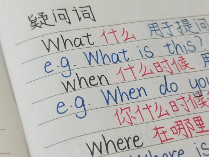 小学生课堂作业特殊疑问词where手写练习