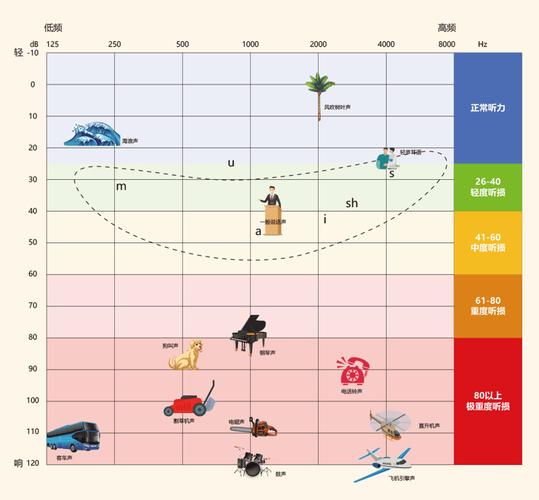 装修噪音计测量范围与频率计权选择示意图