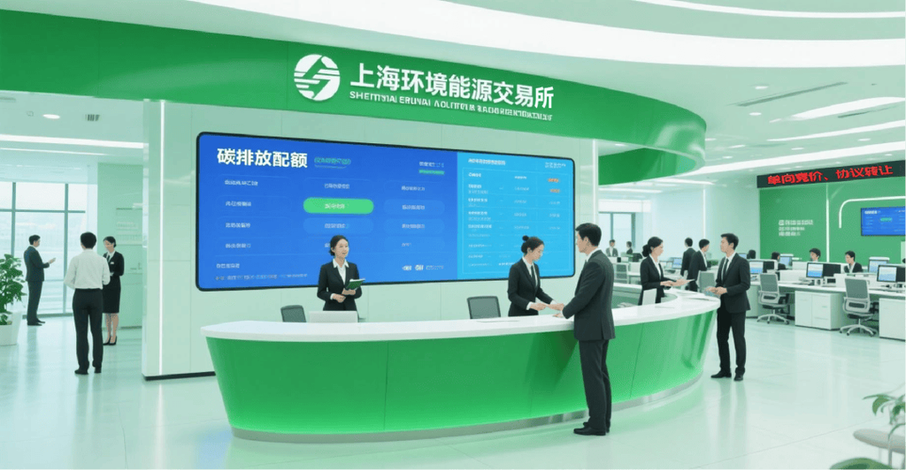 上海环境能源交易所全国碳交易大屏