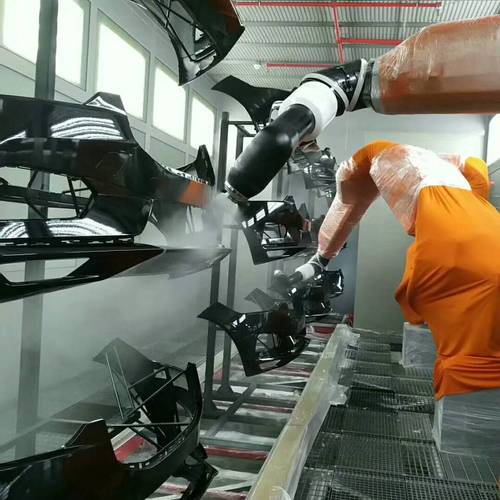 汽车保险杠喷涂设备故障现场实拍