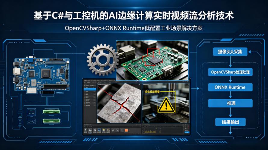 工业边缘计算设备连接数控机床进行实时数据分析