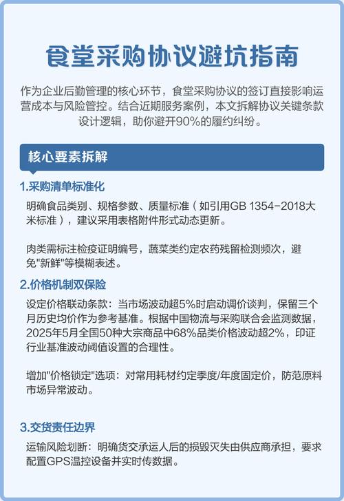 不同采购规模的签约避坑清单