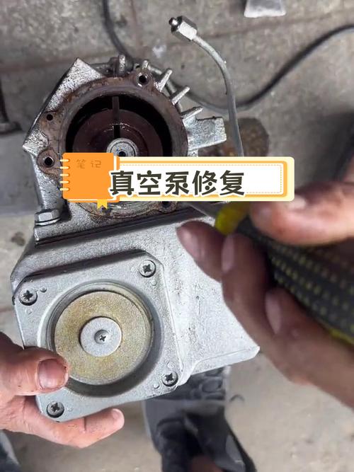 汽修拆解老化破裂真空助力泵膜片实物图