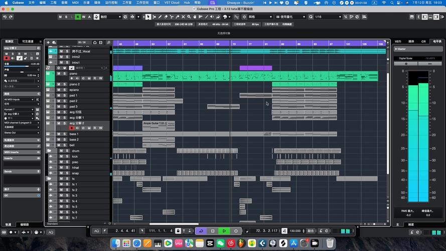 播客音频制作工程源文件界面截图