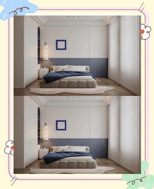 莫兰迪色系儿童房墙面配色实景