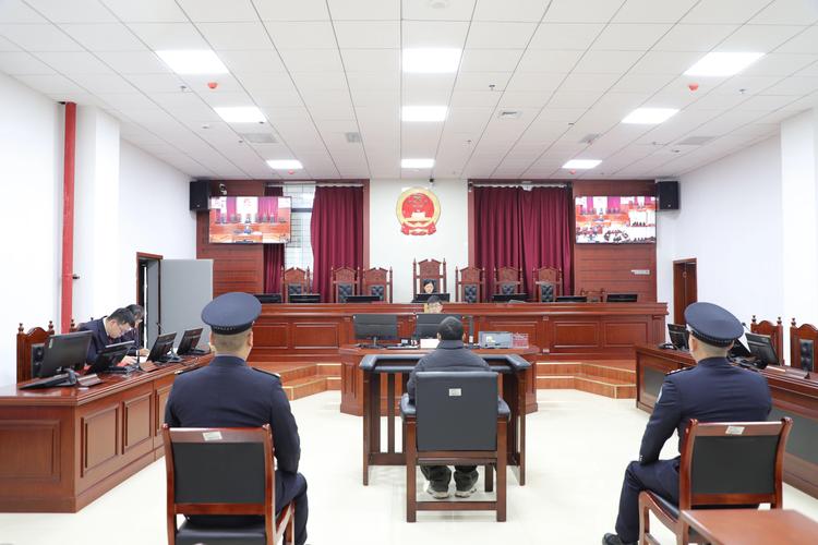 法院审理网络虚拟财产诈骗案件庭审现场