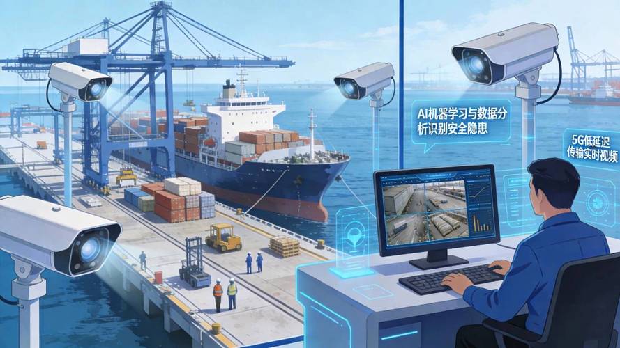 5G通信远程控制自动化港口作业场景