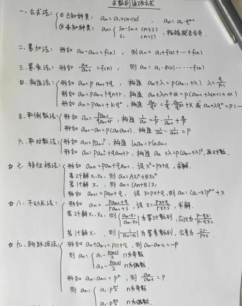 高中数学一阶递推数列构造演算草稿
