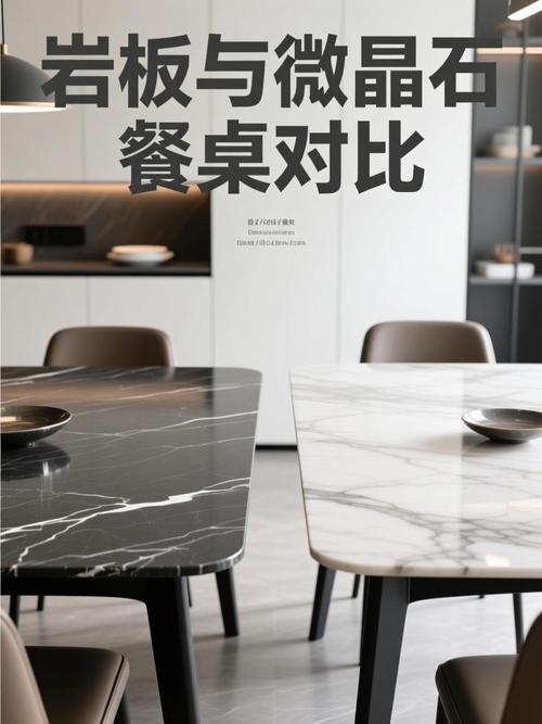 不同厚度岩板餐桌截面对比图