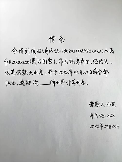 民间借贷电子借条微信聊天截图