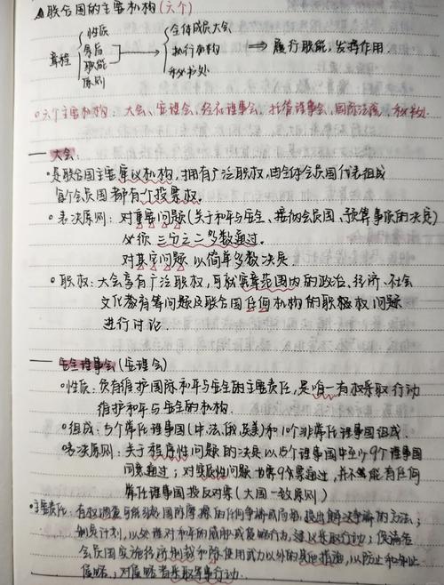 考研自习室学生整理的政治选择题易错点笔记实拍