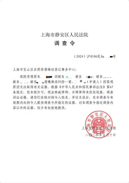 上海离婚律师持法院调查令调取不动产登记信息现场