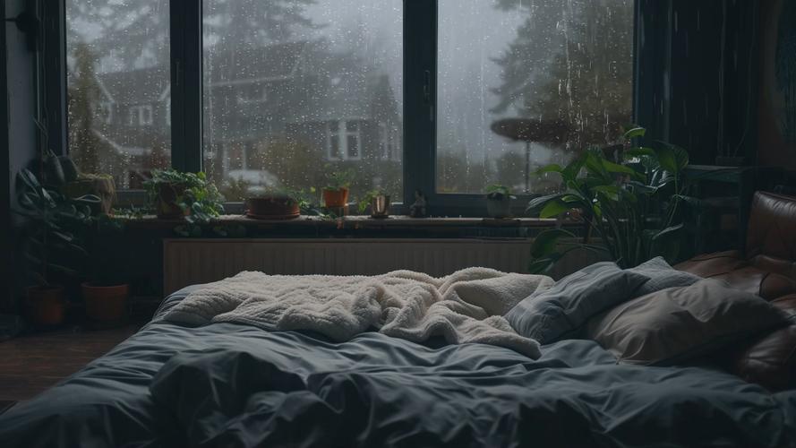 阴雨天雨天居家整理桌面实拍