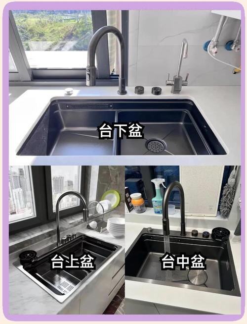 站在厨房水槽旁扶稳台面单腿向后拉伸动作图