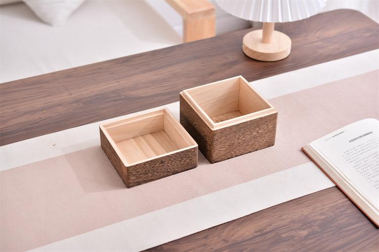 手工定制木质餐具伴手礼盒展示