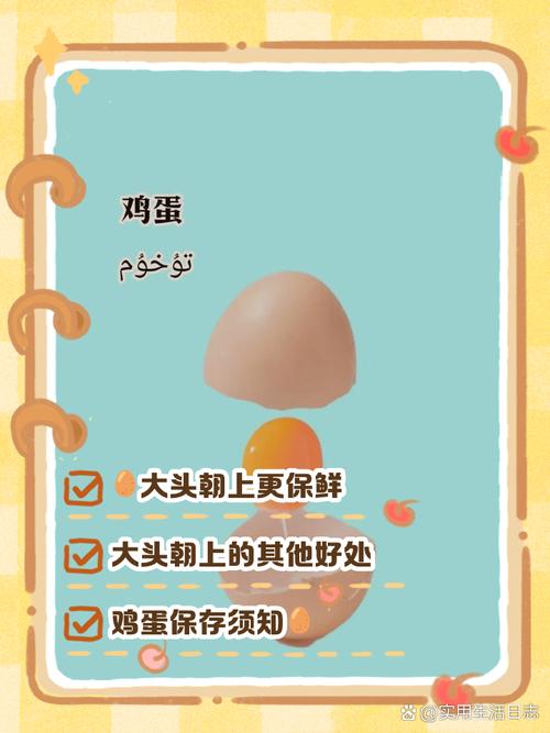 四、鸡蛋的大头朝上——细节决定保质期