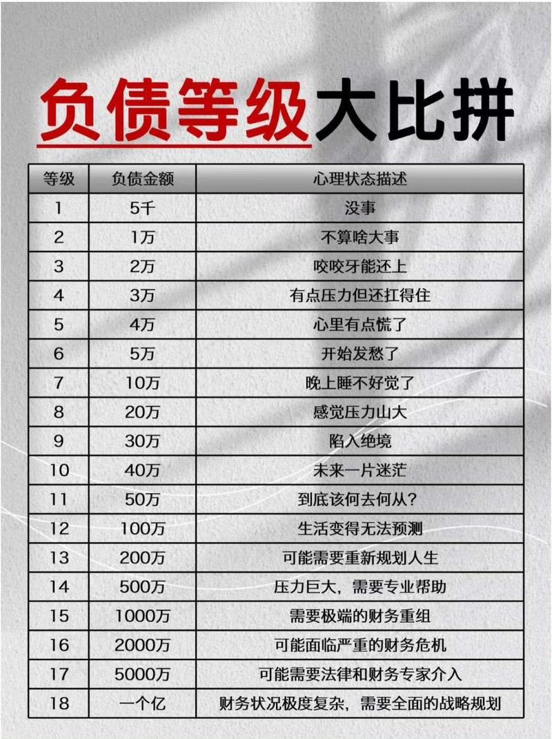 网贷逾期律所整理的个人债务分类梳理表实拍